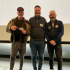 Efstu menn Borgarskákmótsins. Frá vinstri: Róbert Lagerman 2. sæti, Helgi Áss Grétarsson 1. sæti, Ingvar Þór Jóhannesson formaður T.R.