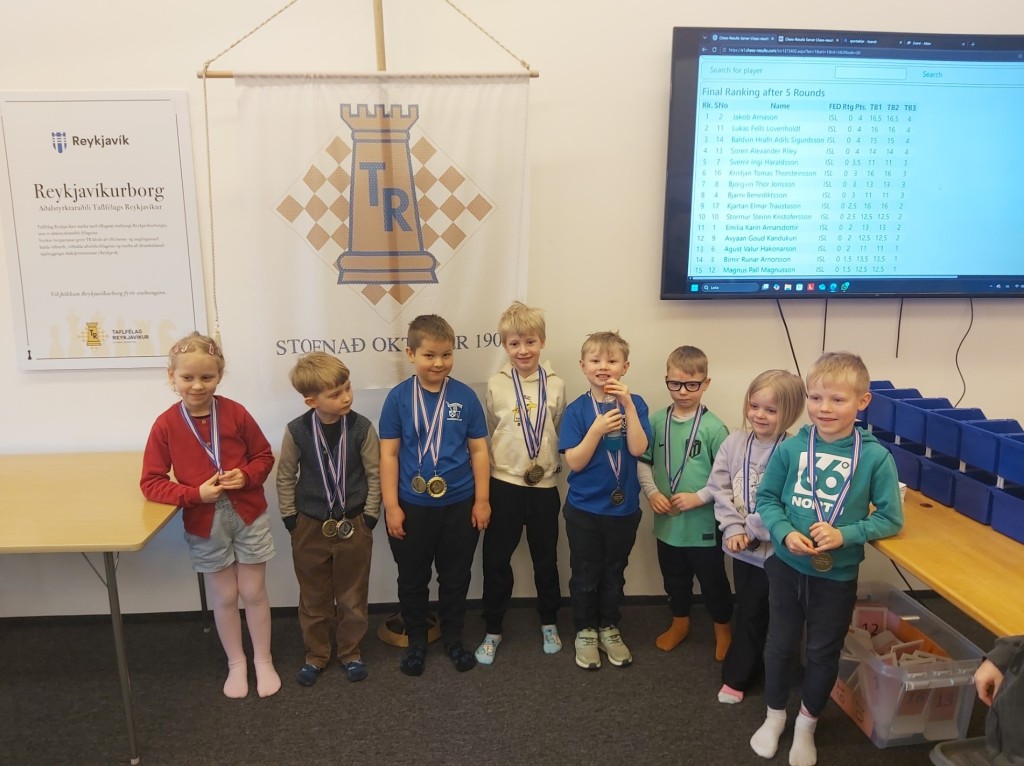 Verðlaunahafa í Yngri flokki 3