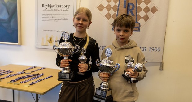 Stúlkna og drengjameistari Reykjavíkur: Emilía Embla og Haukur Víðis
