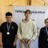 Verðlaunahafar: Anh Hai, Jóel Helmer. Jónatan Leó